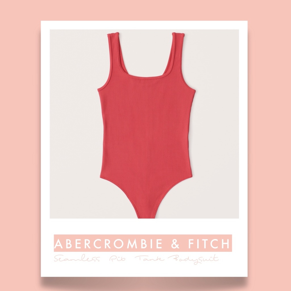 ABERCROMBIE & FITCH - 90s Seamless Ribbed Tank Bodysuit - NWT
